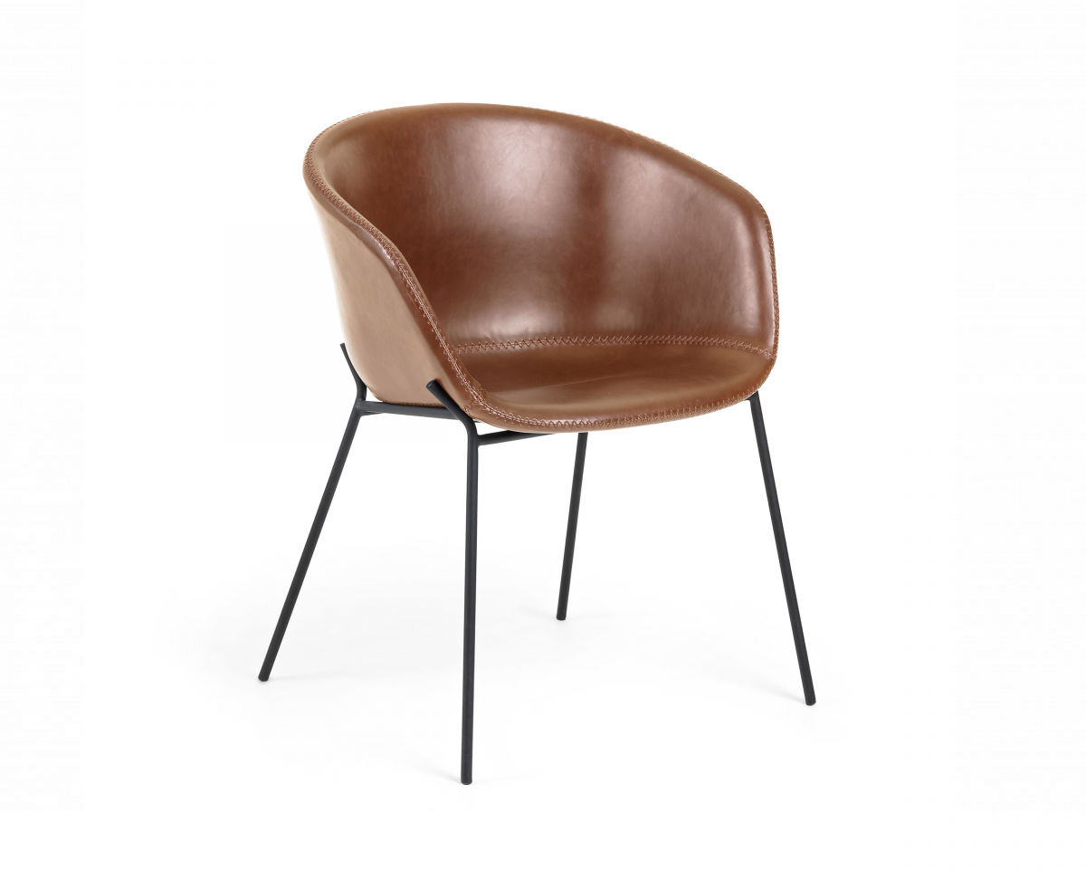 Стул-кресло ZADINE экокожа коричневый  CC1084U10 Стул-кресло ZADINE экокожа коричневый  CC1084U10