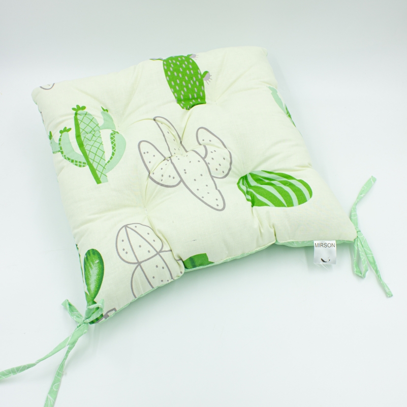 Подушка для стула MirSon Бязь Принт 19-2508 Sabbia 40x40 см