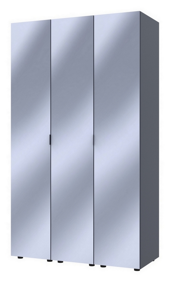 Шкаф-пенал Геллар (комплект) 3 Зеркала графит