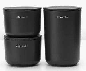 Набор емкостей для зберігання косметики, 3 шт Brabantia фото 1 Набор емкостей для зберігання косметики, 3 шт Brabantia фото 1