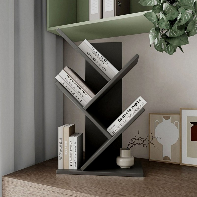 Книжная полка в детскую комнату P-36 антрацит