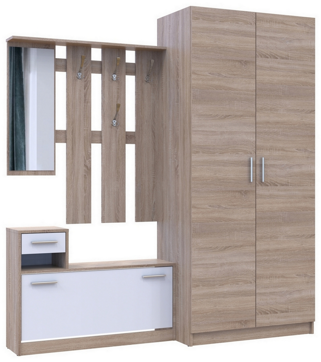 Передпокій Alice та шафа Promo 2-х дверна Дуб Сонома/Дуб Сонома