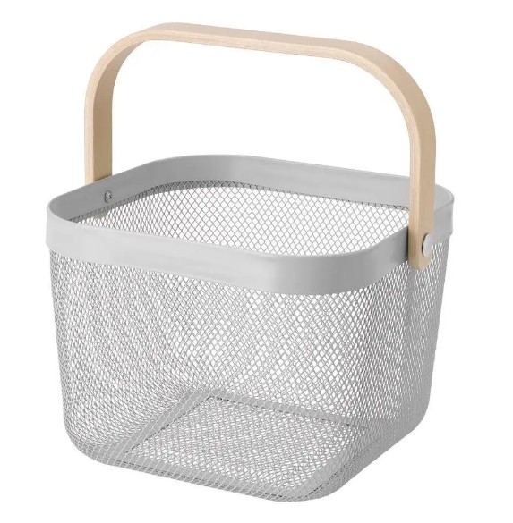 Корзина для хранения с ручками FABRIKA MOLLY WHITE