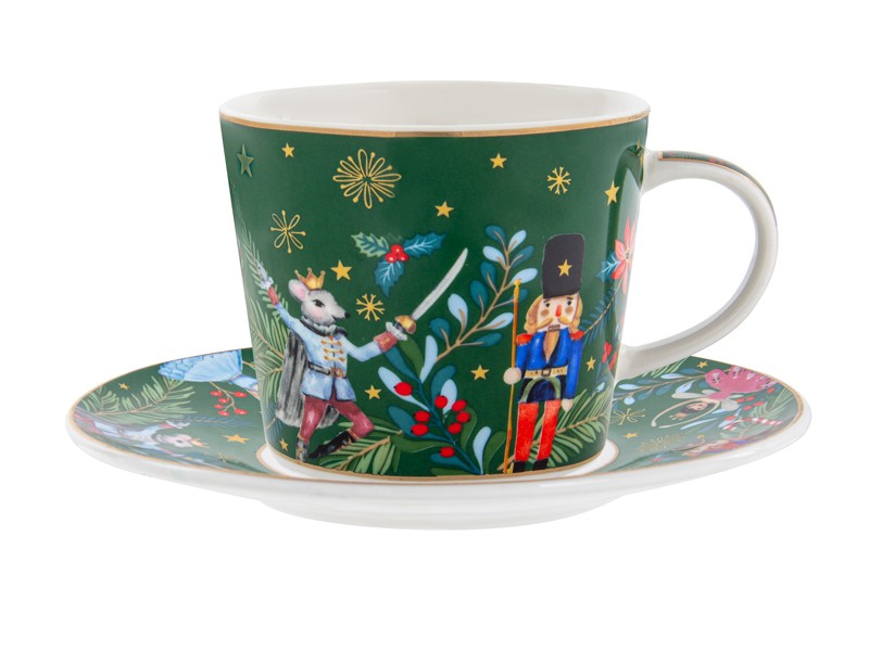 Чайний набір "Green Christmas" 2пр. 220 мл 922-073 Чайний набір "Green Christmas" 2пр. 220 мл 922-073