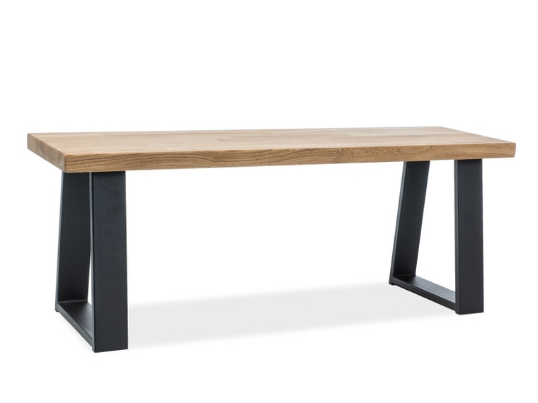 Скамья Ronaldo Дуб массив /Черный