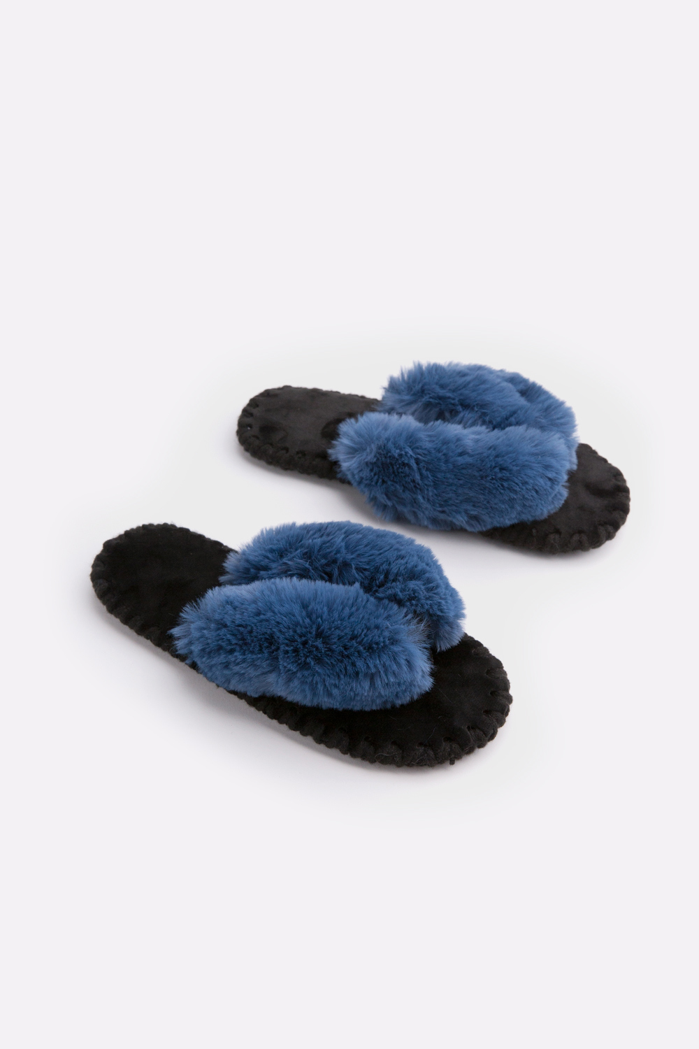 Женские домашние тапочки Family Story Вьетнамки Синие 36-37 р