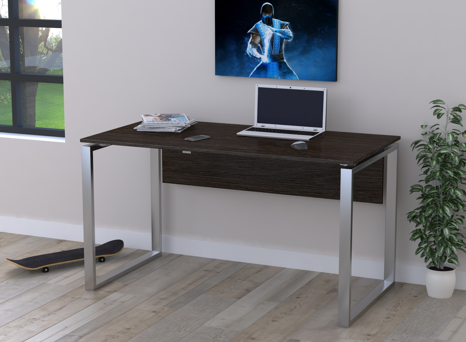 Письменный стол Q-135 с царгой Венге Луизиана