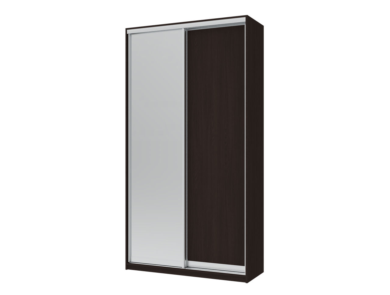 Шкаф купе Сити Лайт  Венге с 1м зеркалом 120х45х225