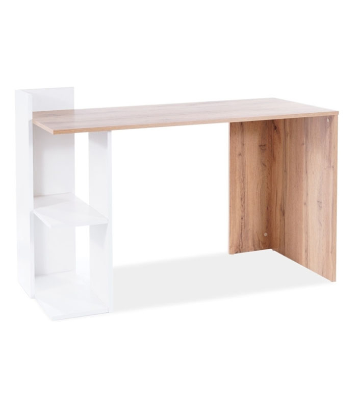 Стол компьютерный B-001 дуб вотан/белый мат Стол компьютерный B-001 дуб вотан/белый мат