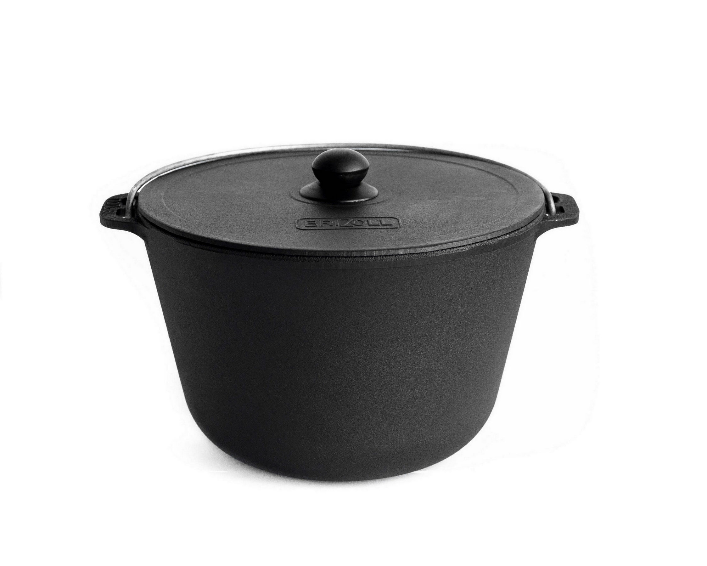 Казан чугунный туристический с крышкой BRIZOLL, 6 л  KT06-1 Казан чугунный туристический с крышкой BRIZOLL, 6 л  KT06-1