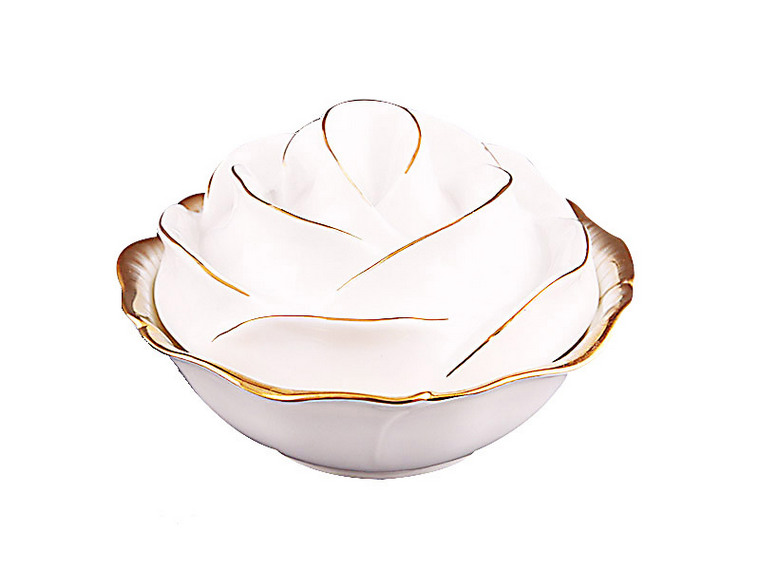 Салатник Lefard Роза с крышкой 15 см 590-052