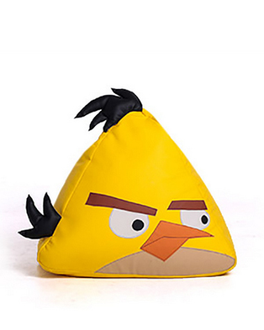 Пуф Птица Желтая 70х70х30