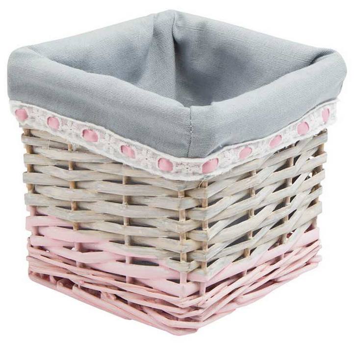 Корзина Natural House стеллажная Пудра 16x16х14 см (EW-62 S)