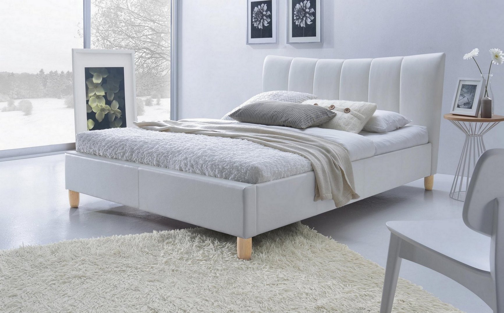 Кровать  Sandy 160х200 белый Кровать  Sandy 160х200 белый