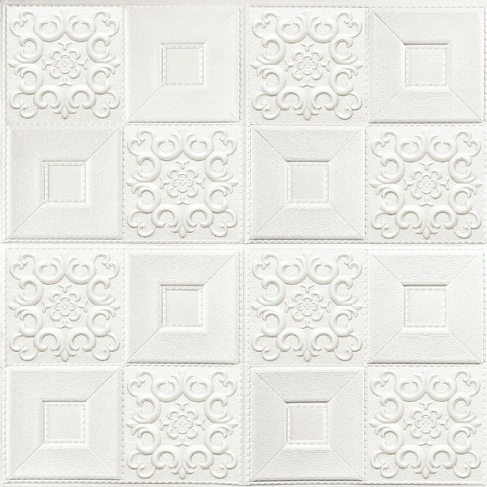 Самоклеющаяся декоративная настенно-потолочная 3D панель фигуры 70x70x0,5см  SW-00000006