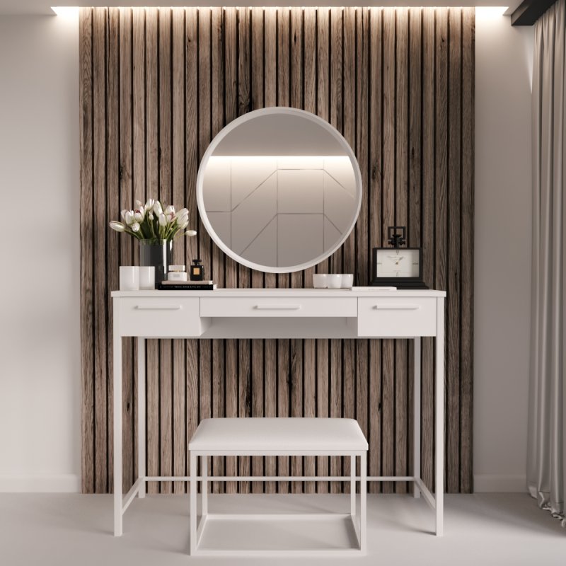 Трюмо в спальню  Нефертити Белый - цвет белый