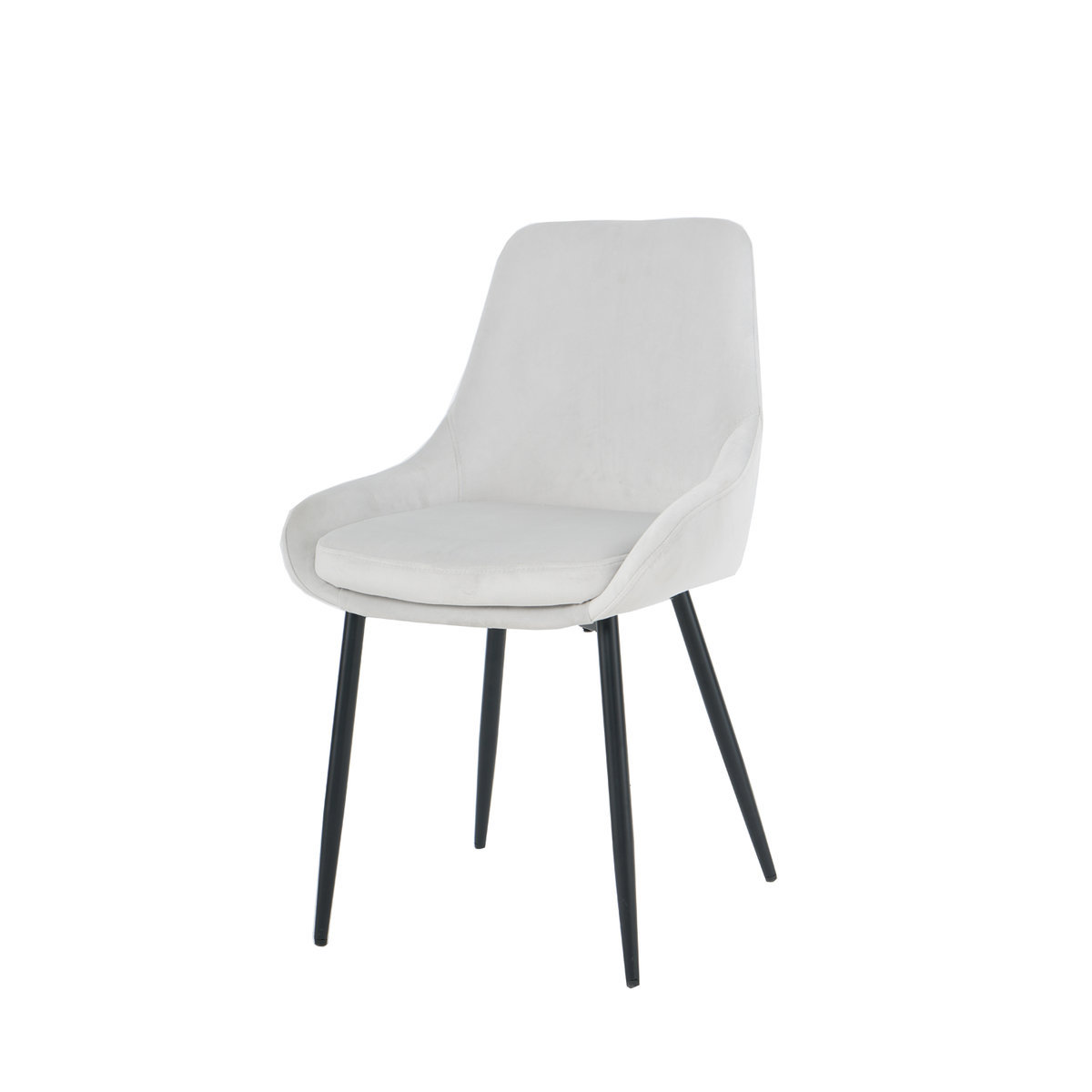 Стул HUGO черный каркас/светло-серый