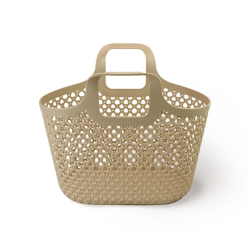 Корзина с ручками MVM FH-08 350х310х190 мм  светло коричневая