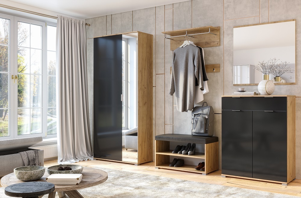 Прихожая  Luna Дуб крафт/мат лава