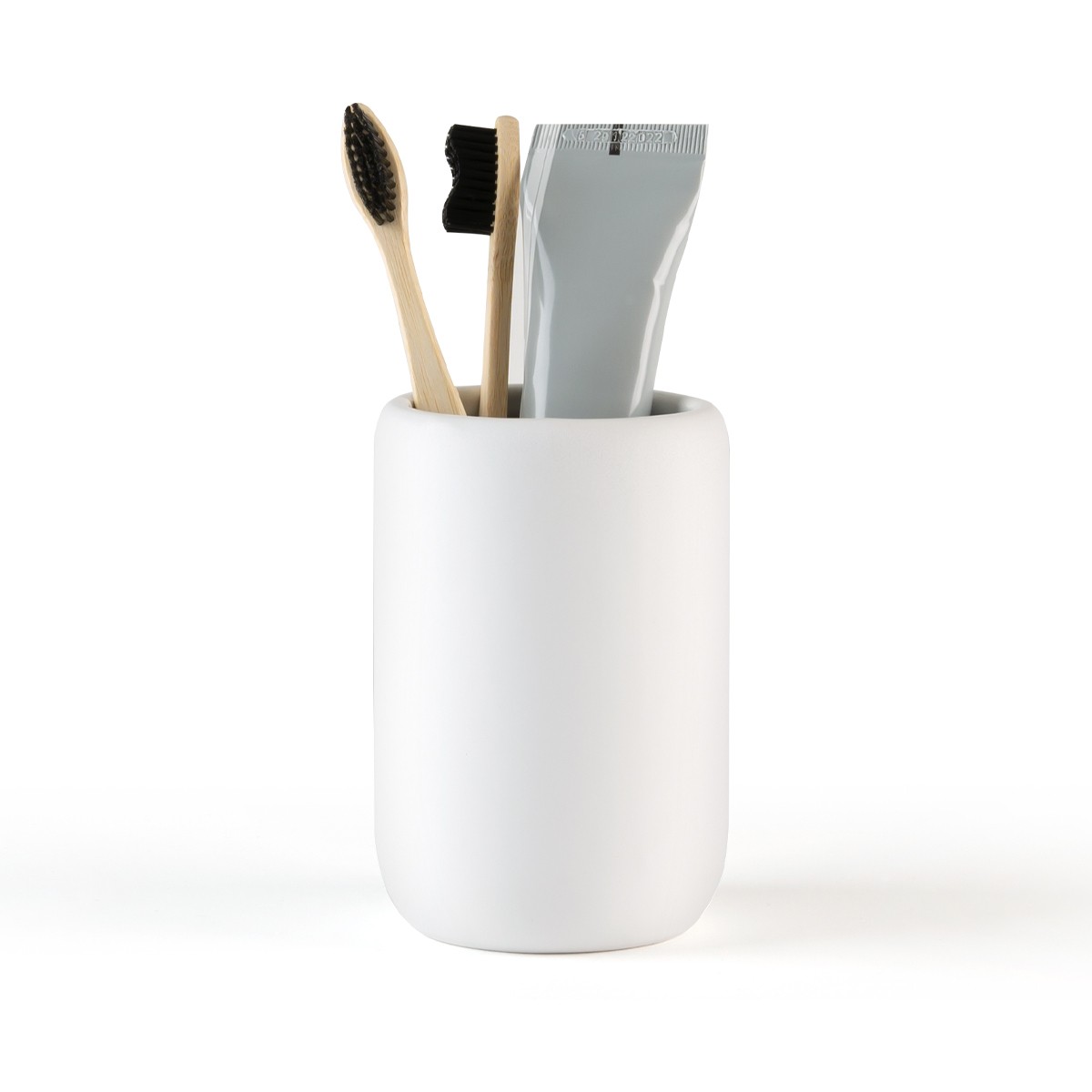 Подставка для зубных щеток и пасты Milan 450 мл белый