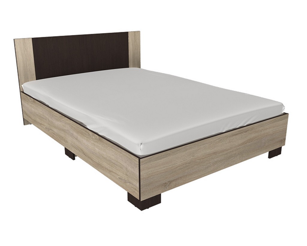 Кровать Kelly 1442х2054х850 Дуб Сонома/Венге Магия Кровать Kelly 1442х2054х850 Дуб Сонома/Венге Магия