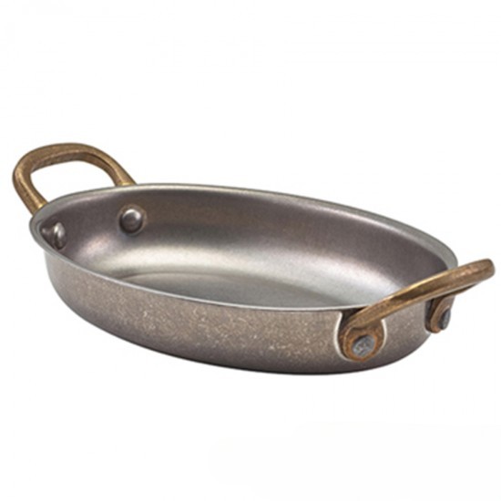 Тарелка овальная Vintage Steel 16,5x12,5 см; 350 мл GenWare Тарелка овальная Vintage Steel 16,5x12,5 см; 350 мл GenWare