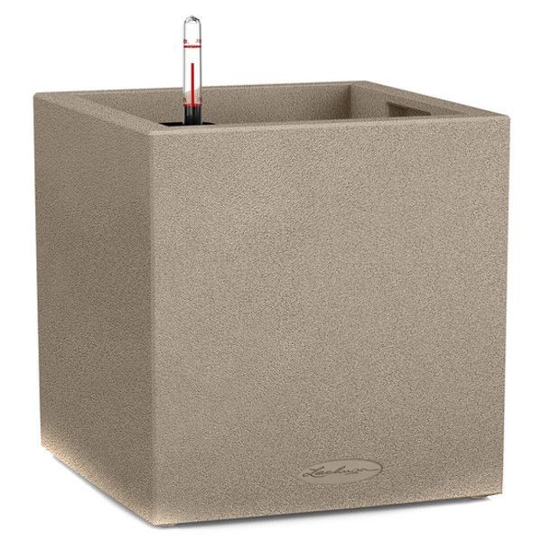 Умный вазон Lechuza Canto Stone 40 low, светло-бежевый (13721)