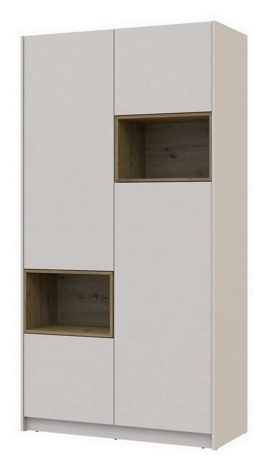 Шкаф для одежды с нишей Дейл 2-х дверный Кашемир/Дуб Артизан Шкаф для одежды с нишей Дейл 2-х дверный Кашемир/Дуб Артизан