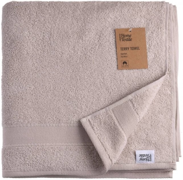 Полотенце махровое Ardesto SuperSoft, беж, 70х140см, 100% хлопок Полотенце махровое Ardesto SuperSoft, беж, 70х140см, 100% хлопок