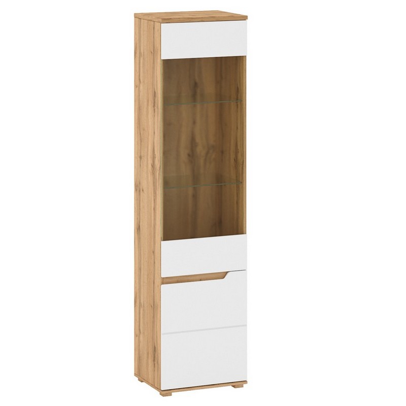 Пенал Vincent A2 дуб вотан +біл. сніг глянець Пенал Vincent A2 дуб вотан +біл. сніг глянець