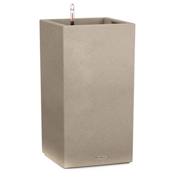 Умный вазон Lechuza Canto Stone 30 high, светло-бежевый (13601)