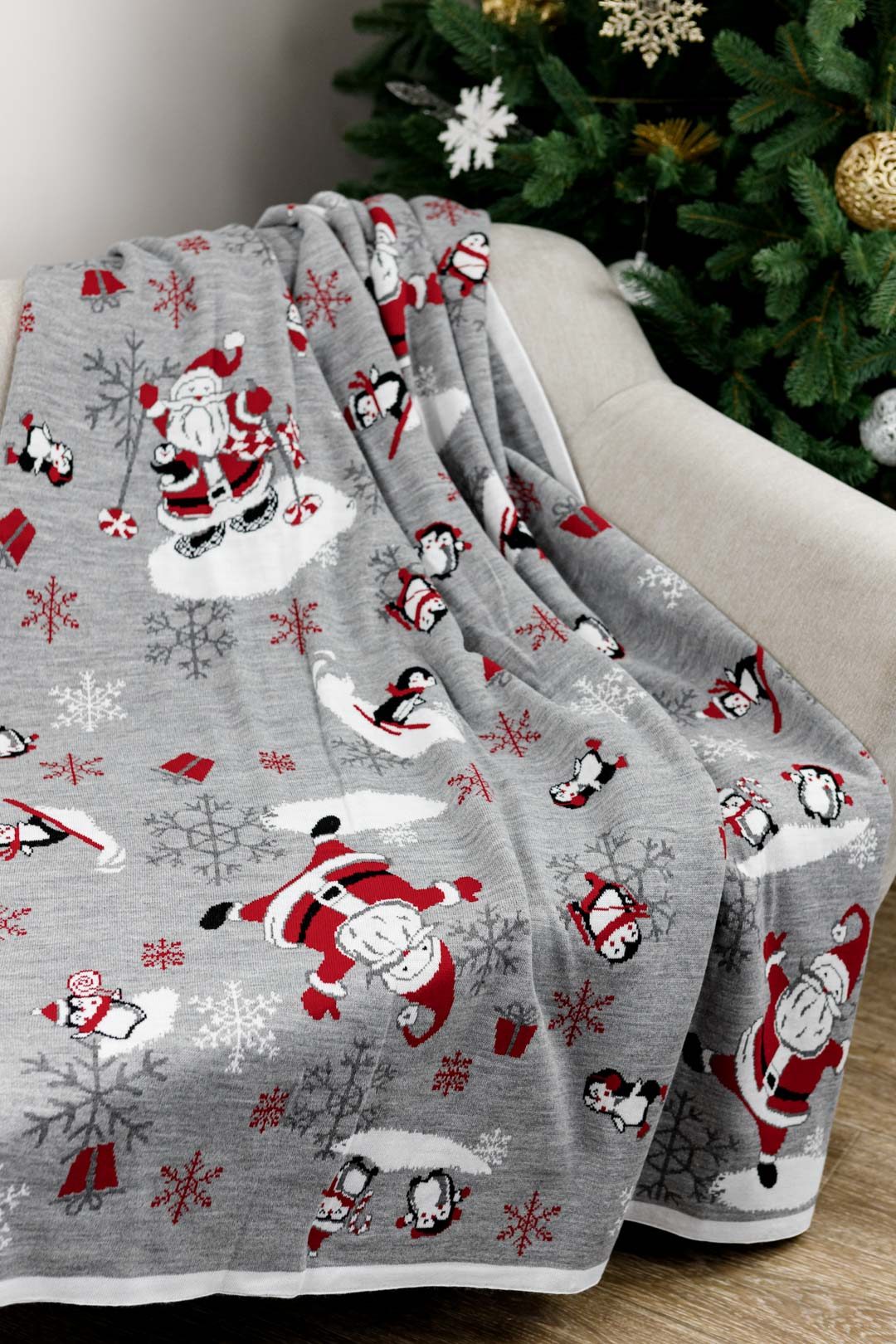 Плед Прованс frosty santa 90х130 см Плед Прованс frosty santa 90х130 см