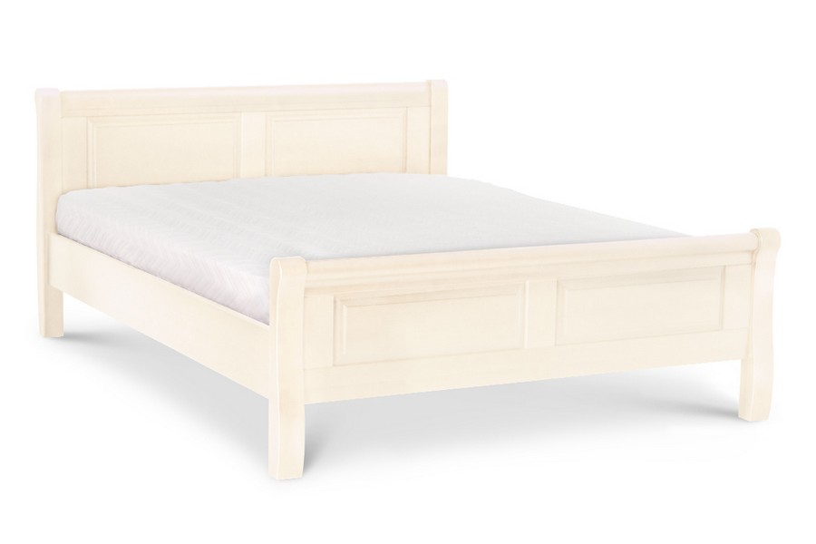 Кровать Кира ольха 200(190)х160 см слоновая кость Кровать Кира ольха 200(190)х160 см слоновая кость