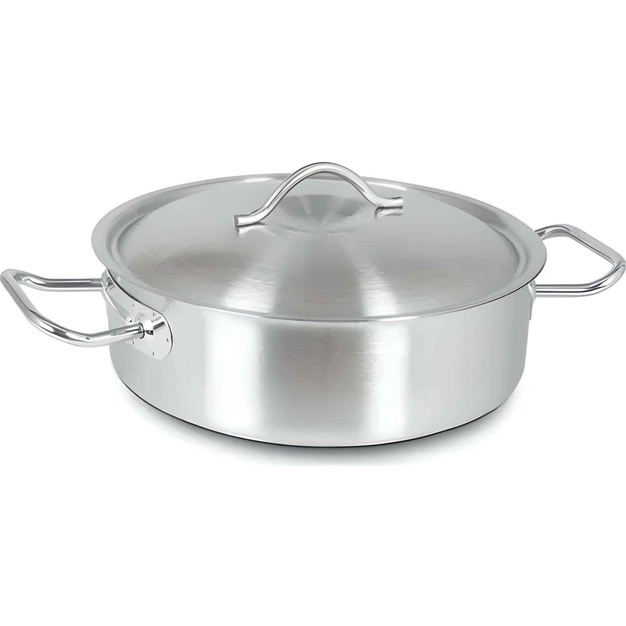 Кастрюля низкая с крышкой Dizdar 9.5 л 30x15 см Кастрюля низкая с крышкой Dizdar 9.5 л 30x15 см