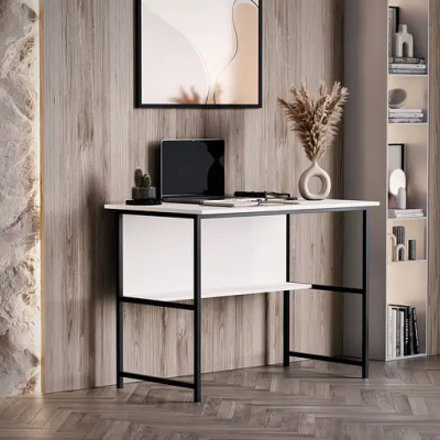 Стол компьютерный в стиле лофт N-06 белый