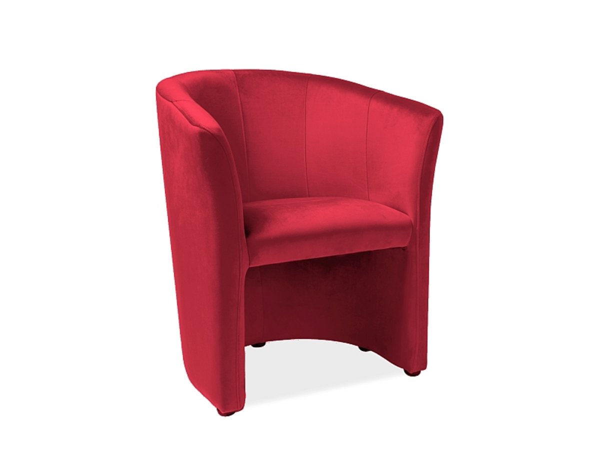Кресло TM-1 Velvet бордовый