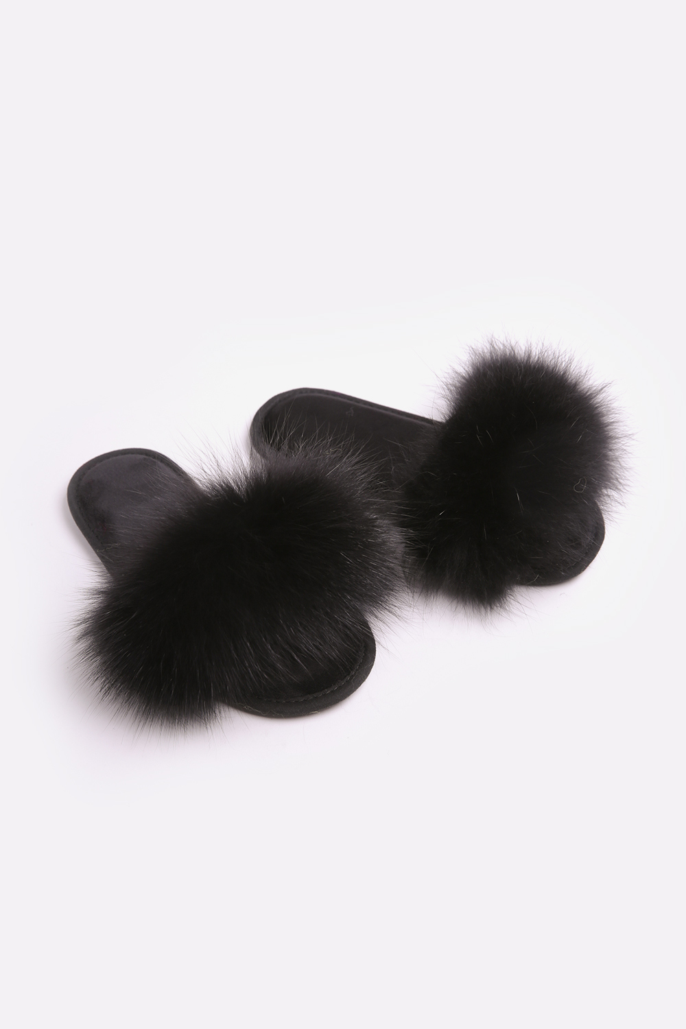 Женские домашние тапочки Family Story Пушистики FLEX  Черный Янтарь 30-31 р