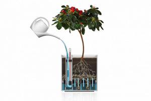 Вазон з системою автополиву Quadrato Flower Lover 18x18x34 глянцевий фото 4 Вазон з системою автополиву Quadrato Flower Lover 18x18x34 глянцевий фото 4