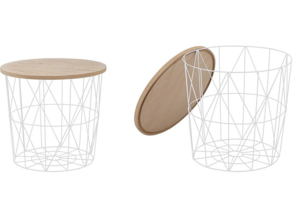 Cтіл журнальний  Mariffa натуральний/білий фото 1