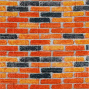 Самоклеюча 3D панель під бежево-коричневу Катеринославську цеглу в рулоні 2000х70х0,3см SW-00002570 фото 3