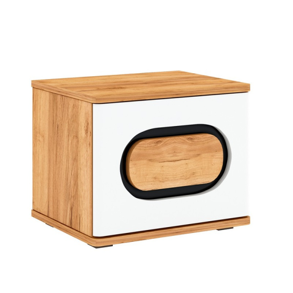 Тумба прикроватная Rodan X крафт золотой/белый фото 1