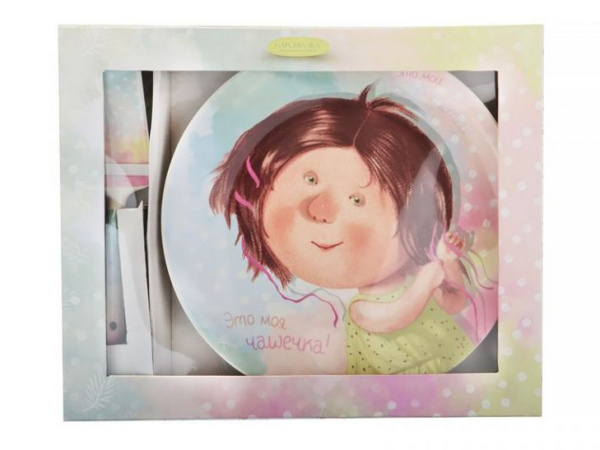 Блюдо для торта с лопаткой Lefard Девичьи Тайны 24 см 924-066 фото 2