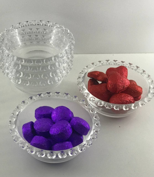 Набор для десерта Olens Прозрачное Сердце 125 мл, 6 шт фото 1