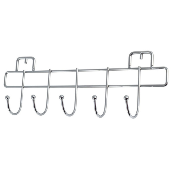 Вішалка з 5 гачками Besser 31.5х4.5х8.5см хромована   KM-0177 фото 1