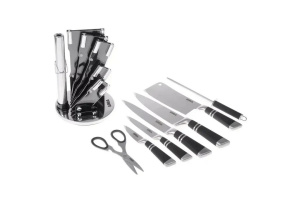 Набір ножів із підставкою 8 предметів  NS23SETKN/BK Lora фото 2