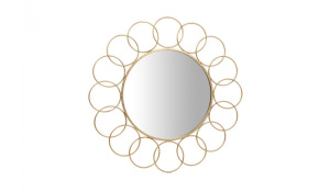 Зеркало настенное Gera SM110 Gold 80х80см фото 1 Зеркало настенное Gera SM110 Gold 80х80см фото 1