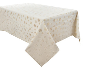 Скатерть тефлоновая Karen Lurex Teflon Natural 160х320 см фото 1 Скатерть тефлоновая Karen Lurex Teflon Natural 160х320 см фото 1