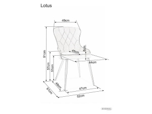 Стул LOTUS Velvet фото 3 Стул LOTUS Velvet фото 3