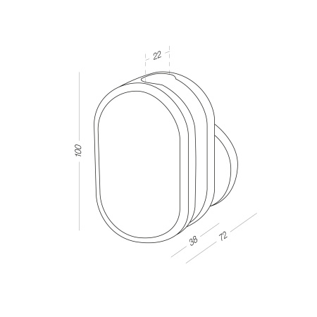 Тримач для душової лійки клейкий сірий