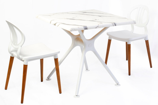 Стілець пластиковий  Турин Білий